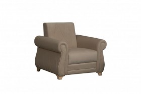 Кресло для отдыха "Порто" (велюр киви латте / микровельвет крем) в Стрелке - strelka.katalogmebeli.com | фото