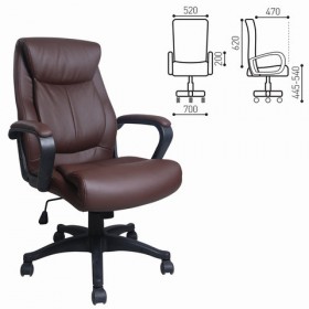 Кресло офисное BRABIX Enter EX-511 (коричневый) в Стрелке - strelka.katalogmebeli.com | фото