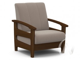 Кресло для отдыха Омега (орех лак/CATANIA COCOA) в Стрелке - strelka.katalogmebeli.com | фото