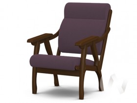 Кресло Вега-10 (орех лак/ULTRA PLUM) в Стрелке - strelka.katalogmebeli.com | фото