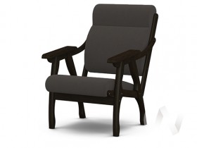 Кресло Вега-10 (венге лак/ULTRA GRAFIT) в Стрелке - strelka.katalogmebeli.com | фото