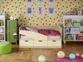 Кровать Бабочки 2,0м (Ваниль матовый) в Стрелке - strelka.katalogmebeli.com | фото